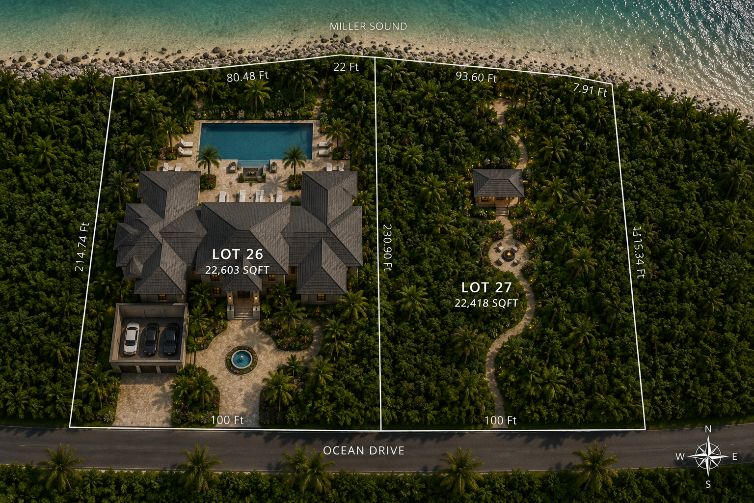 Final rendering of Venice Oasis estate